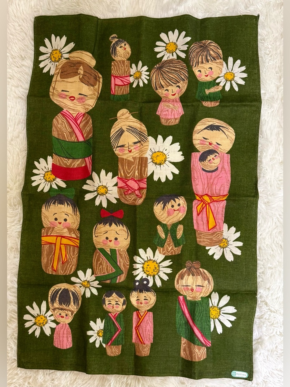 VTG Irish Linen Tea Towel Kokeshi dolls
MCM Ireland